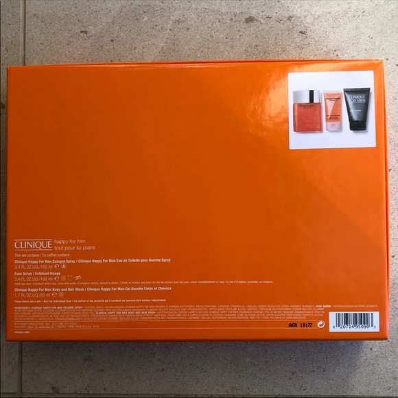 Clinique HAPPY cologne/body/face wash gift set MEN - Picture 5 of 6